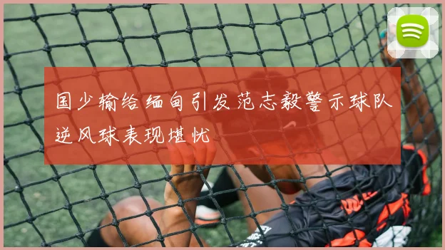 国少输给缅甸引发范志毅警示球队逆风球表现堪忧